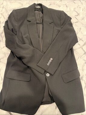 Express Black Single-Button Men's Blazer